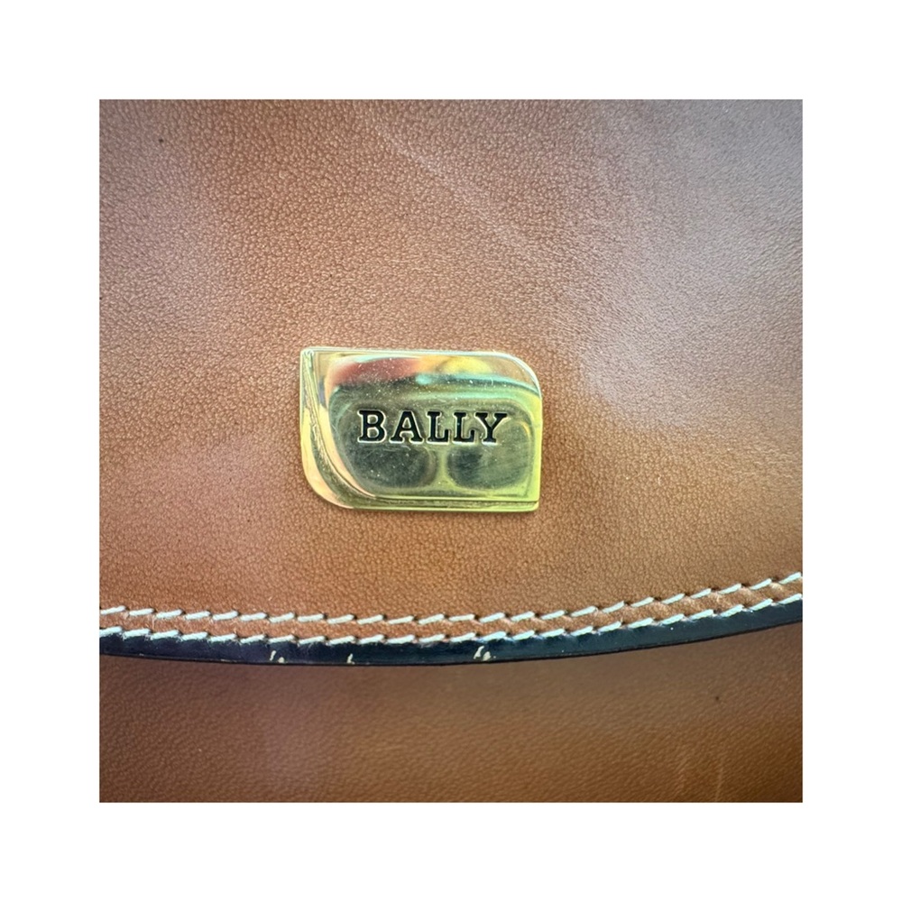 Vintage Bally Brown Solid Leather Women's Crossbody bag - Picture 3 of 13
